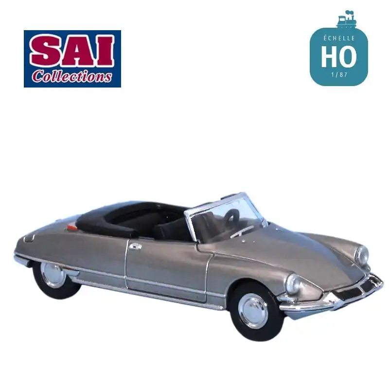 Rabatt - Citroën DS cabriolet capote ouverte gris nacré HO SAI 7801