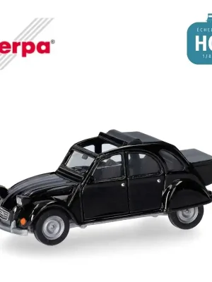 Voiture Citroën 2CV avec malle noire HO Herpa 027632-007 | Heute kaufen