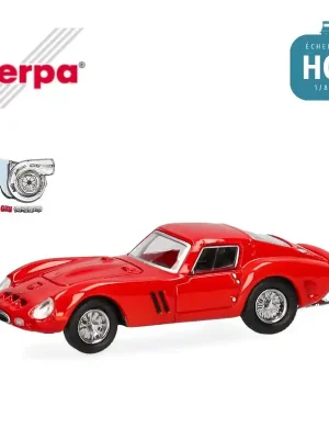 Kundenliebling | Voiture de sport Ferrari 250 GTO rouge MicroCity HO Herpa 87MC000057
