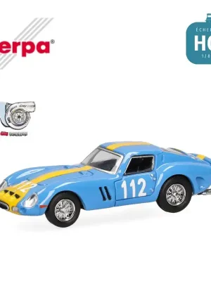 Voiture de course Ferrari 250 GTO "112" bleue MicroCity HO Herpa 87MC000058 - Begrenzte Stückzahl