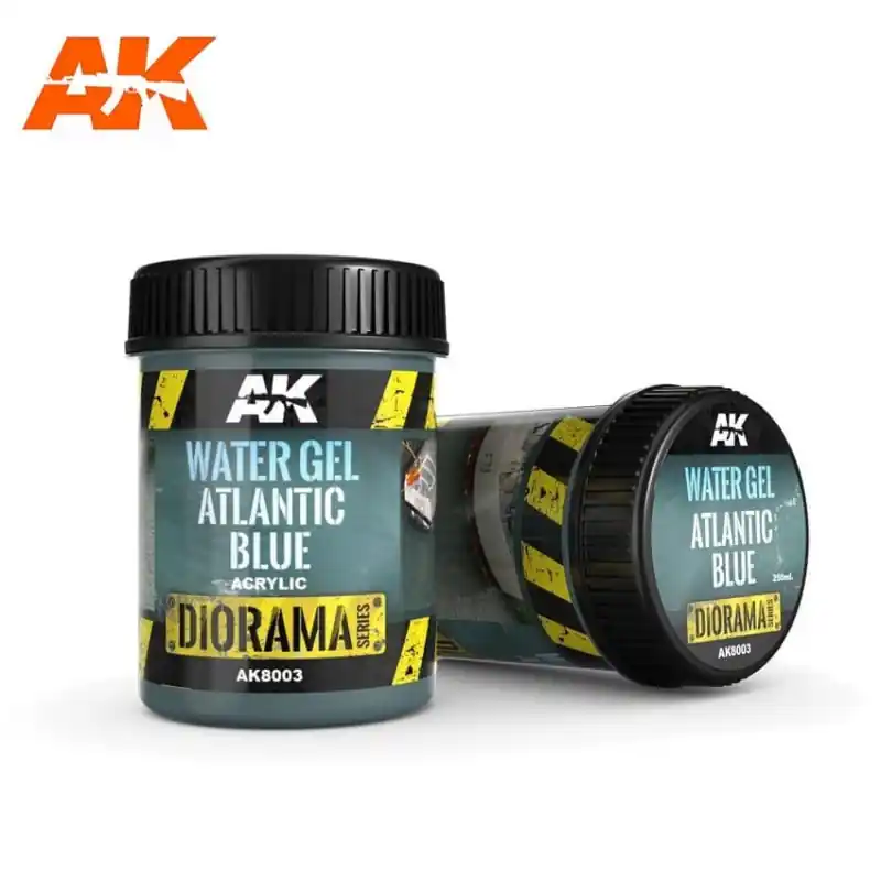 Mega-Angebot - Eaux Bleu Atlantique en Gel - 250ml (Acrylique) AK Interactive AK-8003