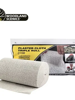 Neu verfügbar - Bande de plâtre triple rouleau 20,3 x 1370 cm Woodland Scenics WC1192