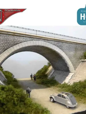 Expresslieferung | 2-spurige verlorene Widerlagerbrücke H0 PN Sud Modélisme 8753