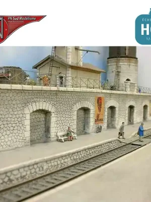 Stützmauer mit drei Nischen PN Sud Modélisme 8722 - Markenqualität