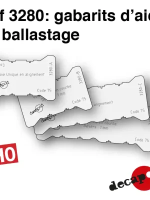 Ballastierungsschablone H0 Decapod 3280 - Herstellerpreis