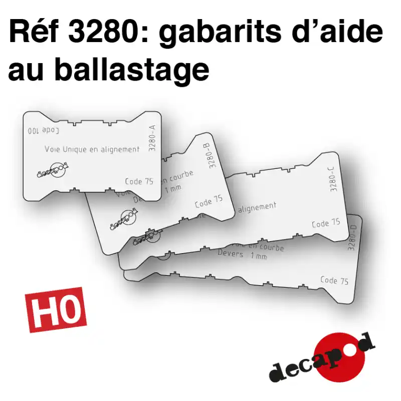 Ballastierungsschablone H0 Decapod 3280 - Herstellerpreis