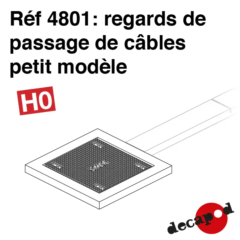 Bewährte Qualität - Kabeleinführungsschächte H0 Decapod 4801