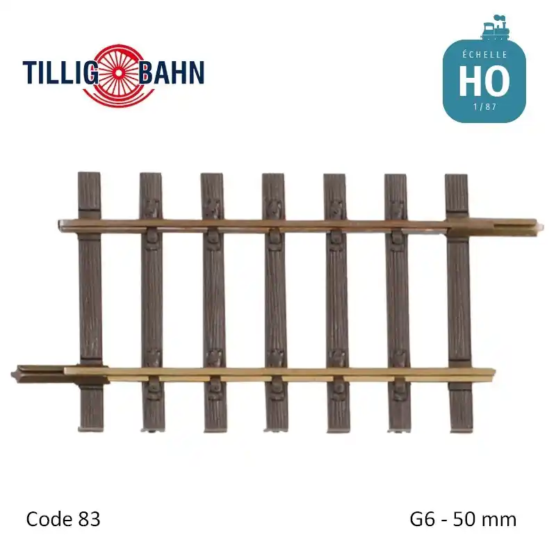 Abverkauf - Gerades Gleis Elite G6 50mm code 83 H0 Tillig 85129