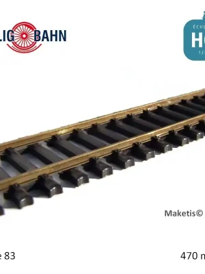 Begrenztes Angebot - Rail flexible Elite 470mm traverses acier code 83 HO Tillig 85136