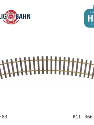 Hochwertig | Rail courbe Elite R11 366mm code 83 HO Tillig 85140