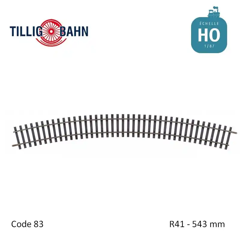 Bewährte Qualität - Rail courbe Elite R41 543mm code 83 HO Tillig 85145