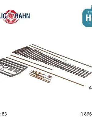 Bausatz Flexsteg-Weiche, Herzstückwinkel 11° H0 Tillig 85441 - Top-Preis