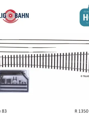 Bausatz Flexsteg-Weiche, Herzstückwinkel 9° H0 Tillig 85451 | Bestseller