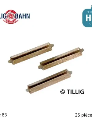 Schienenverbinder Neusilber brüniert (Beutel á 25 St.) H0 Tillig 85501 - Angebot