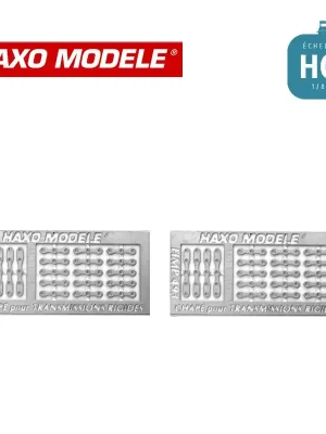 Sichere Zahlung - Chape de liaison et d‘articulation 15 à un axe, 4 à 2 axes, HO Haxo Modèle HM45042