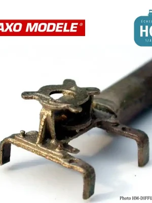 Abverkauf - Poulie de renvoi d‘angle pour transmission funiculaire HO Haxo Modèle HM45043