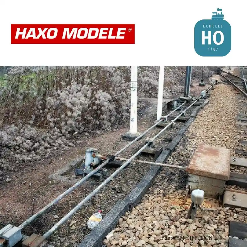 Boitier commande d‘aiguillage par transmission rigide 4 pcs HO Haxo Modèle HM45058 - Preisknaller
