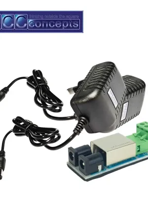Hammerpreis | Doppeltes Stromversorgungsset 2x12v 1.5A DC und Connector DCCconcepts DCP-SPS12