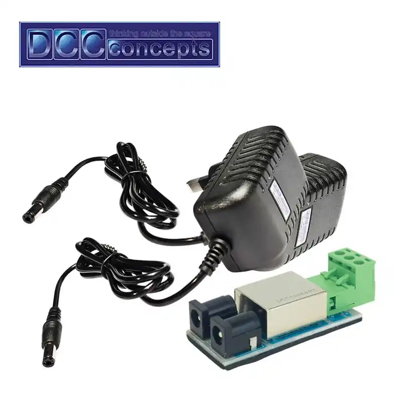 Hammerpreis | Doppeltes Stromversorgungsset 2x12v 1.5A DC und Connector DCCconcepts DCP-SPS12