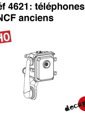Altes SNCF-Telefon (8 St) H0 Decapod 4621 | Premium-Qualität