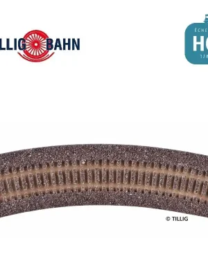 Sale | Gleisbettung Elitegleis dunkel (braun) für gebogenes Gleis R21/30° H0 Tillig 86503