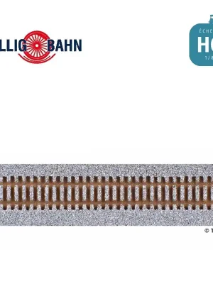 Neu verfügbar - Gleisbettung Elitegleis hell (grau), Länge 950 mm für Flexgleis (Holzschwellen) H0 Tillig 86559