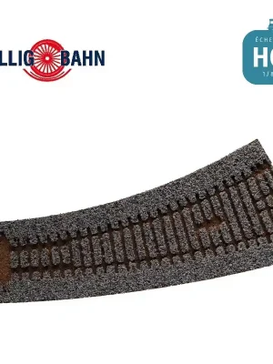 Gleisbettung Elitegleis hell (grau) für linke Innenbogenweiche 15° H0 Tillig 86568 - Premium
