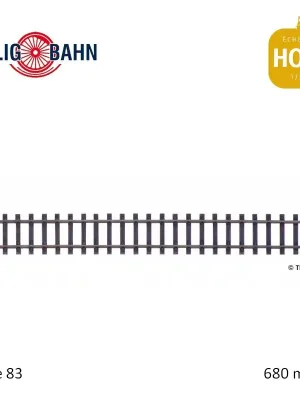 Rail flexible Elite 680mm traverses bois code 83 HOm Tillig 85627 - Herstellerpreis