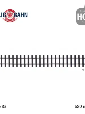Neu eingetroffen - Rail flexible Elite 680mm traverses bois code 83 HOe Tillig 85626
