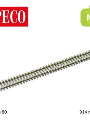 Bestpreis - Rail flexible StreamLine 914mm traverses bois Code 80 N Peco SL-300