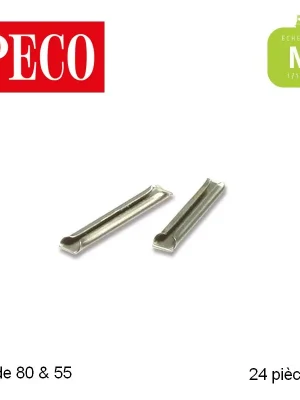 Auf Lager | Eclisses métalliques N Code 80 & 55 Peco (24 pièces) SL-310