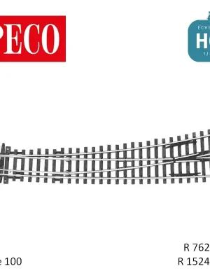 Aiguillage courbe à gauche Streamline Insulfrog R1524/762mm 12° code 100 HO Peco SL-87 | Jetzt kaufen