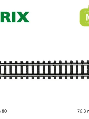 Rail droit 76,3 mm code 80 N Minitrix 14905 | Nur noch wenige