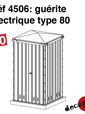Elektrisch betriebene Schutzplankenbahn Typ 80 H0 Decapod 4506 | Preis gesenkt