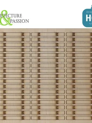 Ensemble de 63 traverses neuves en bois pour voie normale HO Architecture & Passion 87TRA01 - Begrenztes Angebot