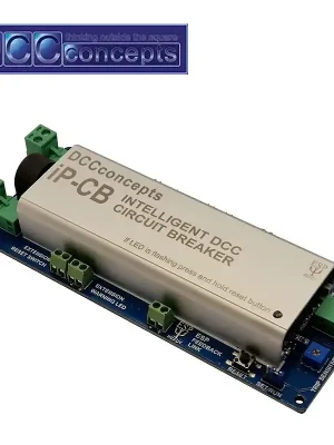Disjoncteur intelligent pour réseau digital DCC (1,25 à 5 A max) DCCconcepts DCD-iPCB.1 | Neuheit