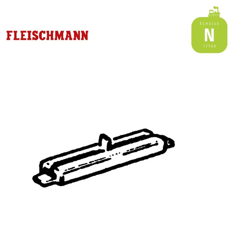 Éclisses isolantes en plastique à l‘échelle N (1/160). Fleischmann 22214 - Top-Angebot
