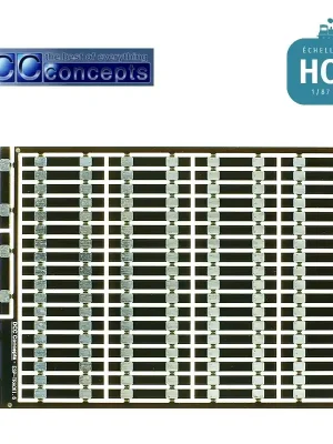 Markenqualität | Traverses prédécoupées 1.6mm OO/HO pour voie droite DCCconcepts ESP-TRACK1.6