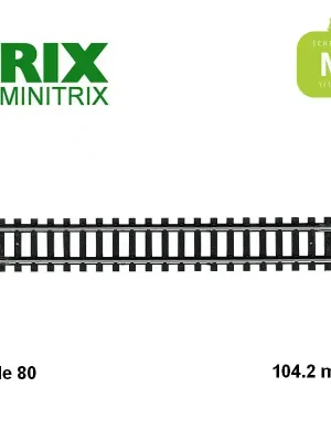 Qualitätsprodukt - Rail droit 104,2 mm Code 80 N Minitrix 14904