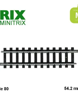 Rail droit 54.2 mm Code 80 N Minitrix 14906 | Sehr gut bewertet