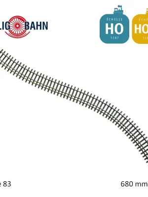 Direkt kaufen | Rail flexible Elite 3 rails traverses bois 680 mm code 83 HO-HOm Tillig 85127