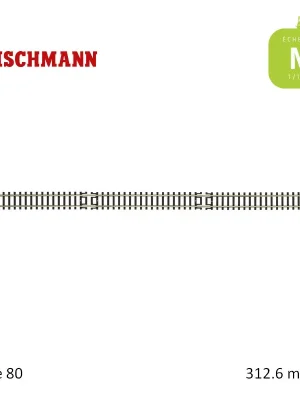 Auf Lager | Rail droit N-Track L312,6mm Code 80 N Fleischmann 22202
