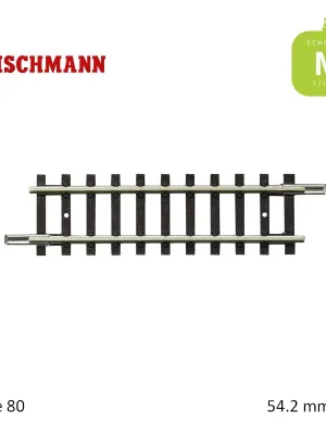 Rail de compensation droit N-Track L54,2mm Code 80 N Fleischmann 22204 - Bestellbar