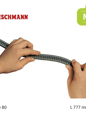Kundenliebling - Rail flexible N-Track L777mm Code 80 N Fleischmann 9106