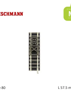 Rail droit à heurtoir N-Track L57,5mm Code 80 Fleischmann 9116 - Rabatt