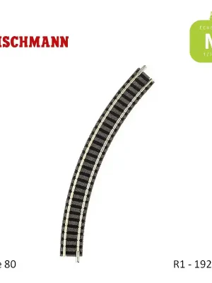 Sofort bestellen - Rail courbe ballasté N-Track R1 192mm 45° Code 80 N Fleischmann 9120