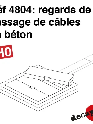 Auf Lager | Regards de passage de câbles en béton HO Decapod 4804
