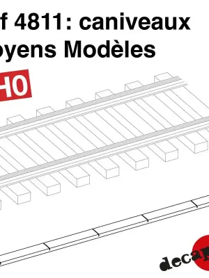 Caniveaux moyens modèles HO Decapod 4811 | Bestpreis