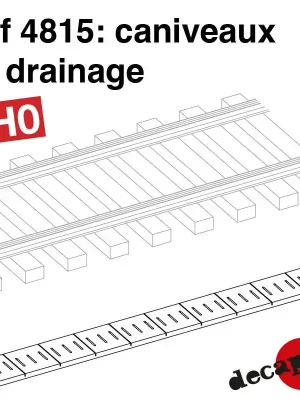 Begrenzte Stückzahl - Caniveaux de drainage HO Decapod 4815