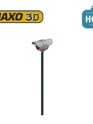 Schnell zugreifen - Feux de signalisation pour passage ferroviaire poteaux + leds rouges soudées 2 pcs HO Haxo 3D 345109